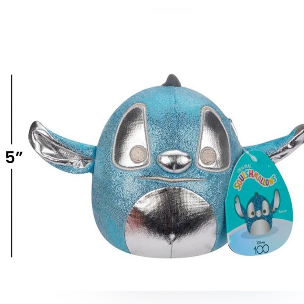 Squishmallows Blue and Silver “ Stitch “ Plush Toy